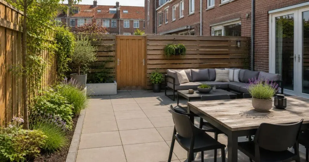 dutch garden terrace after renovation netherlands modern backyard design